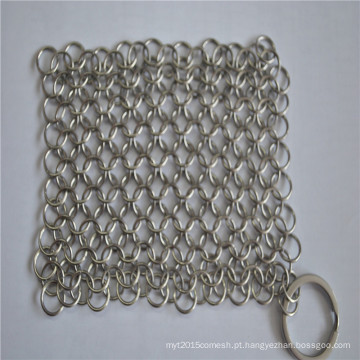 Purificador de aço inoxidável durável de Chainmail do retângulo da malha